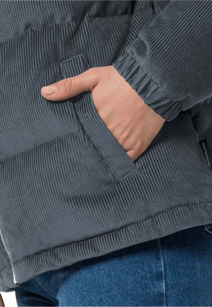 Natuur Corduroy Jack Met Leisteenblauw Jack Wolfskin Origineel