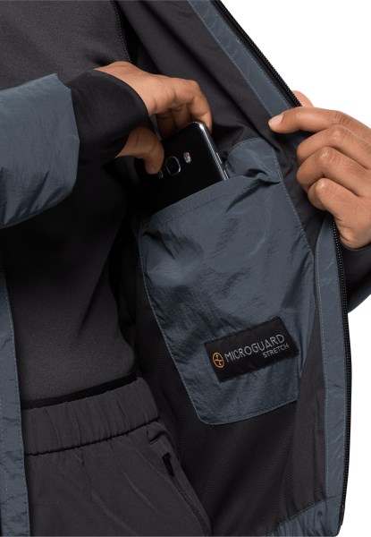 Fietsjack Voor Woon-werkverkeer Met Slate Blue Hot Jack Wolfskin