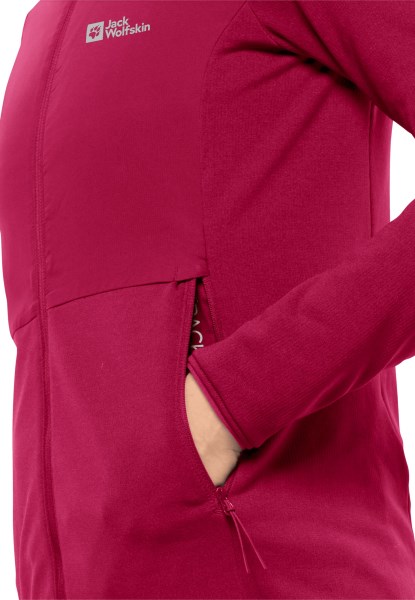Jack Wolfskin Collecties Pack & Go Hybride W Cranberry
