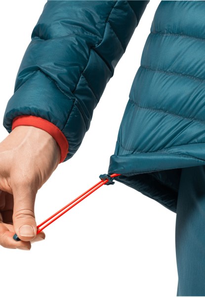 Jack Wolfskin Origin Blauw Koraal Alpspitze Dons Hoody W