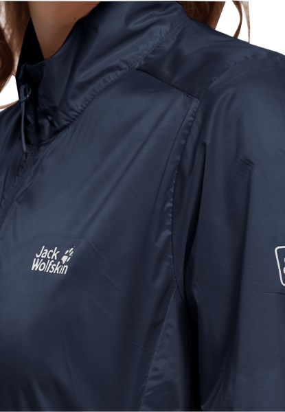 Night Blue Origins Pack & Go Windshell Met Jack Wolfskin