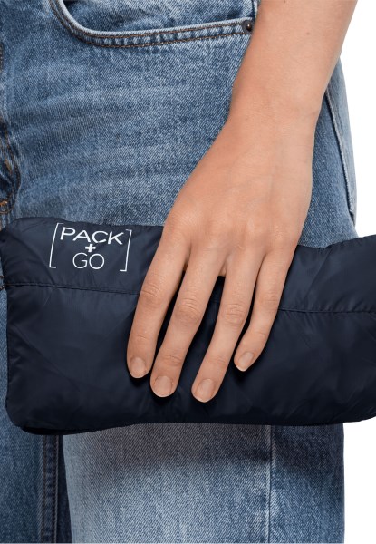 Night Blue Origins Pack & Go Windshell Met Jack Wolfskin