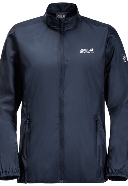 Night Blue Origins Pack & Go Windshell Met Jack Wolfskin
