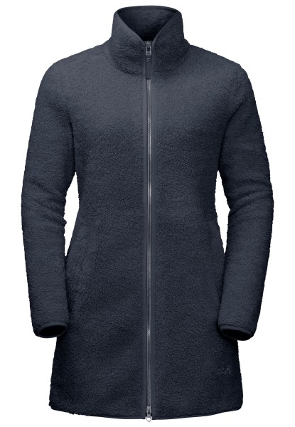 Jack Wolfskin High Curl Coat W Nachtblauwe Collectie