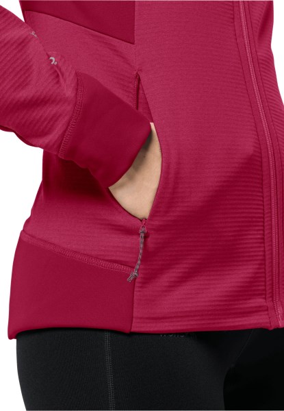 Cranberry Jack Wolfskin Merk Hydro Grid Fleece W