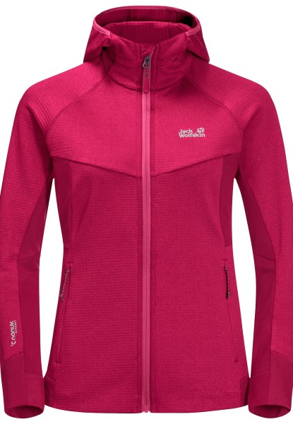 Cranberry Jack Wolfskin Merk Hydro Grid Fleece W