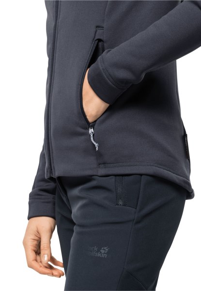 Grafiet Hirschberg Hooded Fz W Collectie Jack Wolfskin