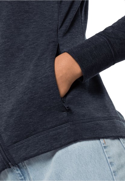 Origineel Nachtblauw Waldsee Jack Met Capuchon En Jack Wolfskin