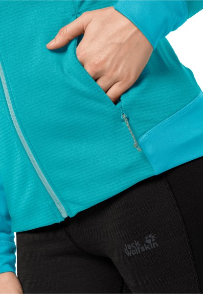 Hydro Grid Fleece W Collectie Jack Wolfskin Dark Aqua