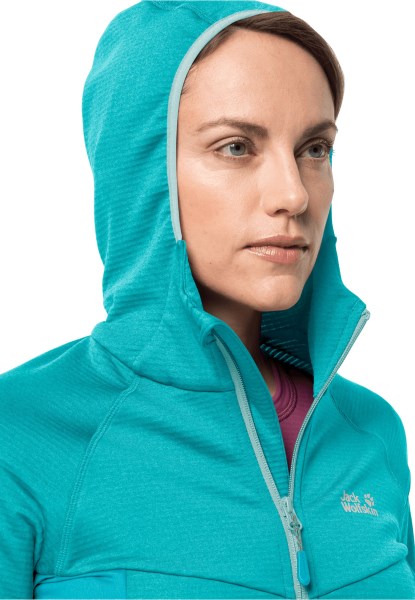 Hydro Grid Fleece W Collectie Jack Wolfskin Dark Aqua