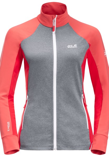 Milford Sky Fleece Jack Wolfskin Desert Rose Nieuw