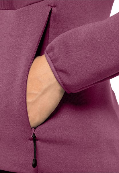 Tasman Hybrid Fz W Jack Wolfskin Fashion Violet Kwarts