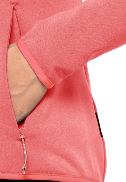 Turbulentie Fleece W Desert Rose Jack Wolfskin Collectie
