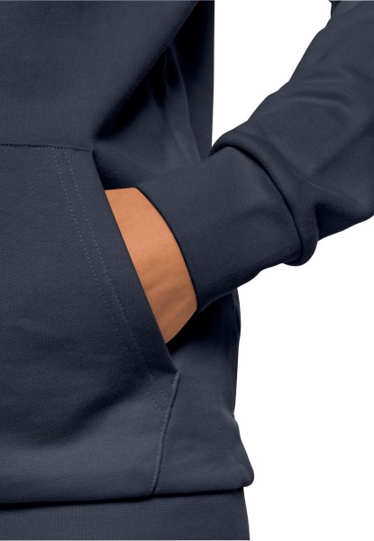 Essentiële Hoodie Van Het Merk Jack Wolfskin Nachtblauw