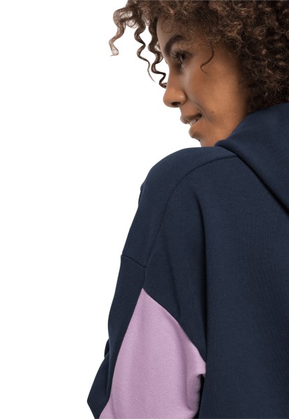 Nachtblauw Jack Wolfskin Origins 365 Rebel Hoody W