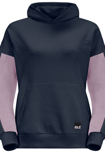 Nachtblauw Jack Wolfskin Origins 365 Rebel Hoody W