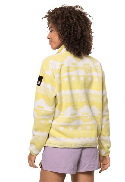 Katoen Wit Allover Jack Wolfskin 365 Rebel Gedrukt Fleece W Merk