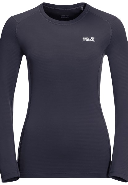 Jack Wolfskin Infinite L/s Met Merk Grafiet