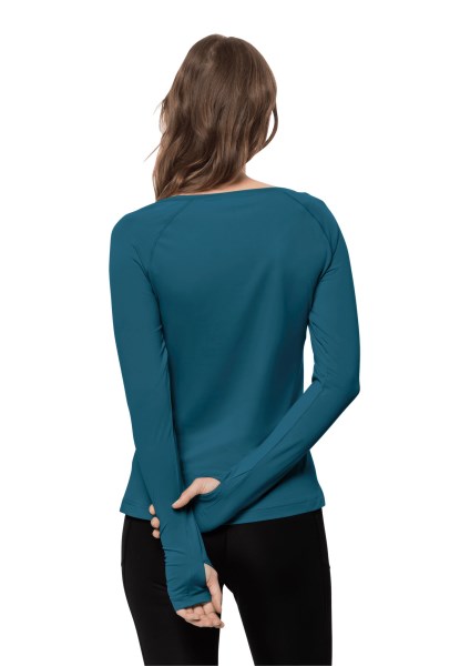 Herkomst Tasman L/s W Jack Wolfskin Blue Coral