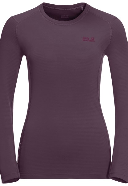 Oneindig L/s W Jack Wolfskin Nieuwe Grapevine