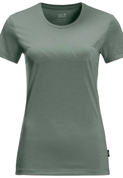 Crosstrail Graphic T W Jack Wolfskin Hedge Green Fashion