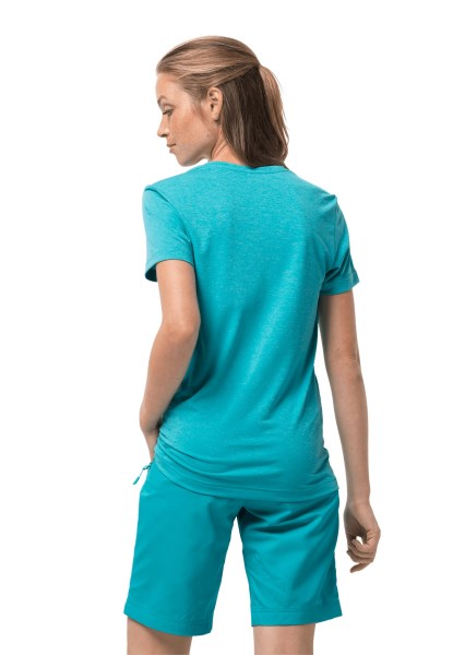 Jack Wolfskin Crosstrail T Dames Donker Aqua Nieuw
