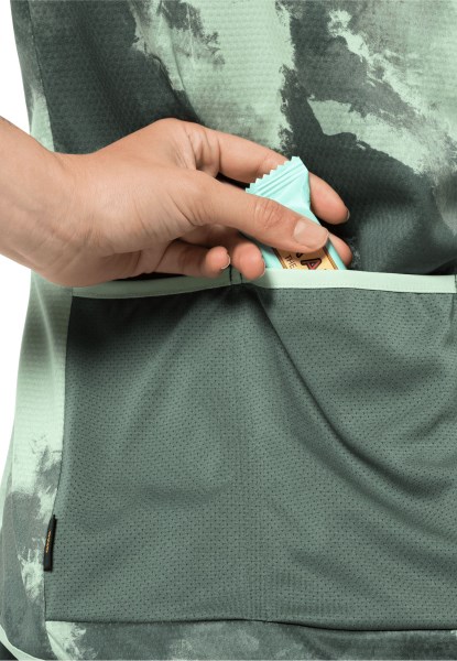 Jack Wolfskin Tourer Halfzip Print T W Collections Hedge Green Allover