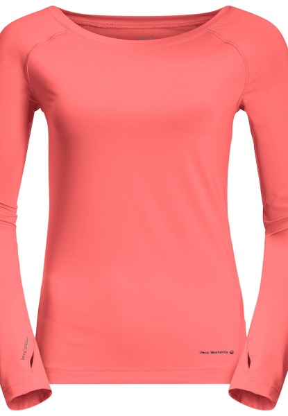 Tasman L/s W Hot Jack Wolfskin Woestijnroos
