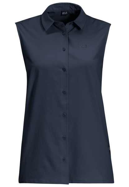 Jack Wolfskin Nachtblauw Collectie Sonora Mouwloos Shirt W