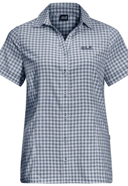 Kepler Shirt Dames Jack Wolfskin Nachtblauw Geruit Hot