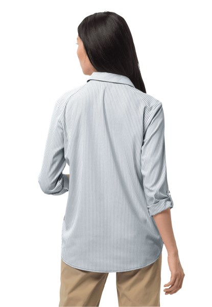South Port Shirt W Collections Groenblauw Gestreepte Jack Wolfskin