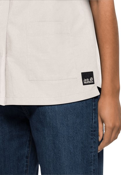 Jack Wolfskin Natuur Zomeroverhemd W Warm Katoen Wit
