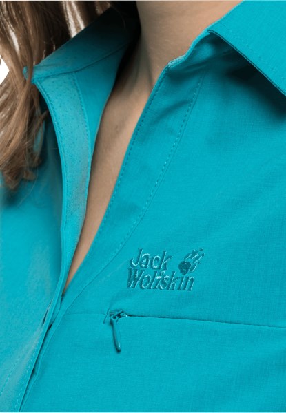 Donker Aqua Peak Overhemd Van Origine Jack Wolfskin