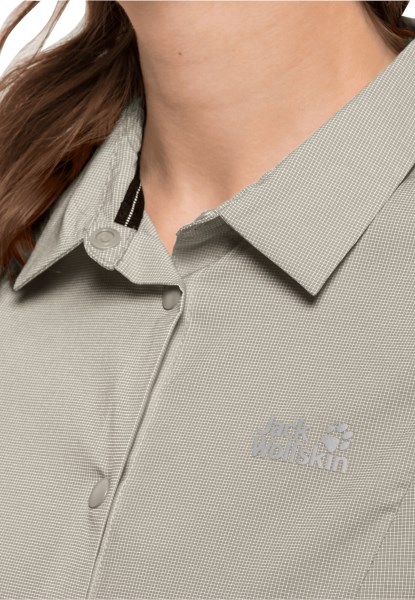 Origins Pack & Go Shirt W Jack Wolfskin Stoffig Grijs