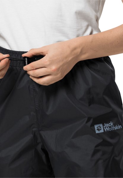 Jack Wolfskin Regenbroek Nieuw Zwart