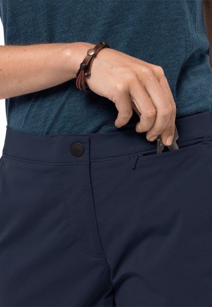 Nachtblauwe Hilltop Trailshort Met Beste Jack Wolfskin