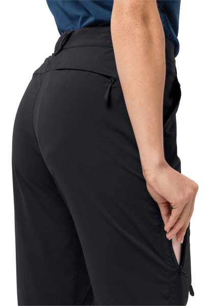 Activeer Light Zip Off Dames Jack Wolfskin Zwart Merk