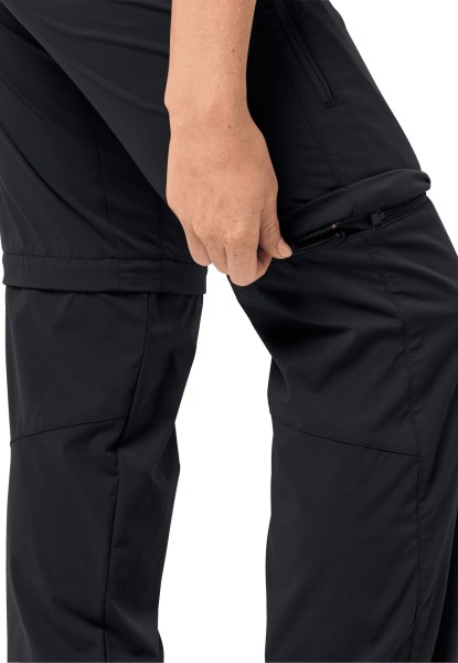 Activeer Light Zip Off Dames Jack Wolfskin Zwart Merk