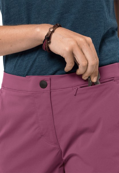 Violet Kwarts Jack Wolfskin Onthoud Heuveltop Trailshort W
