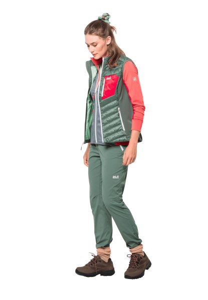 Hedge Green Overland Broek W Fashion Jack Wolfskin