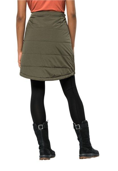 Stoffige Olijfgroene Alpengluehen Rok Met Jack Wolfskin-collectie