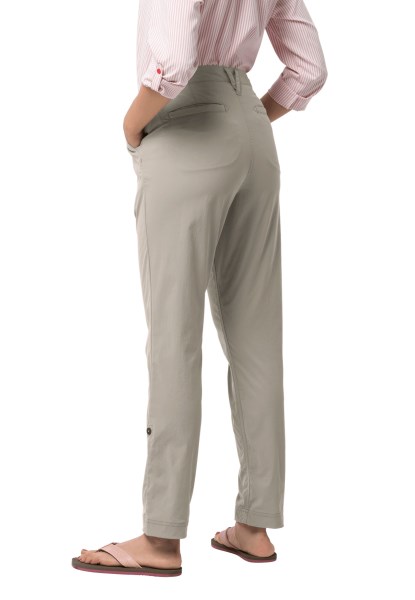 Desert Roll-up Broek Met Stoffige Grijze Jack Wolfskin Mode