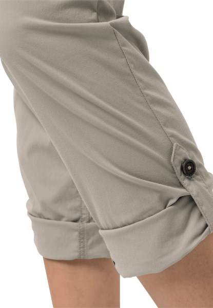 Desert Roll-up Broek Met Stoffige Grijze Jack Wolfskin Mode
