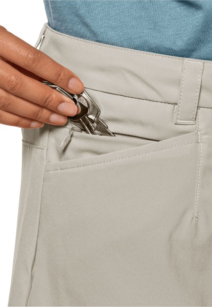 Jack Wolfskin Sonora Korte Broek Best Stoffig Grijs
