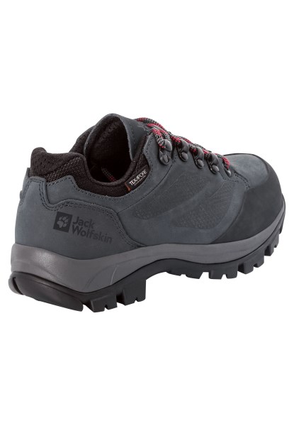 Grijs-rode Rebellie Texapore Low W Nieuwe Jack Wolfskin