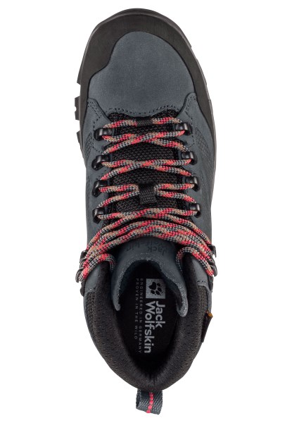 Collectie Rebellie Texapore Mid W Grijs-rood Jack Wolfskin
