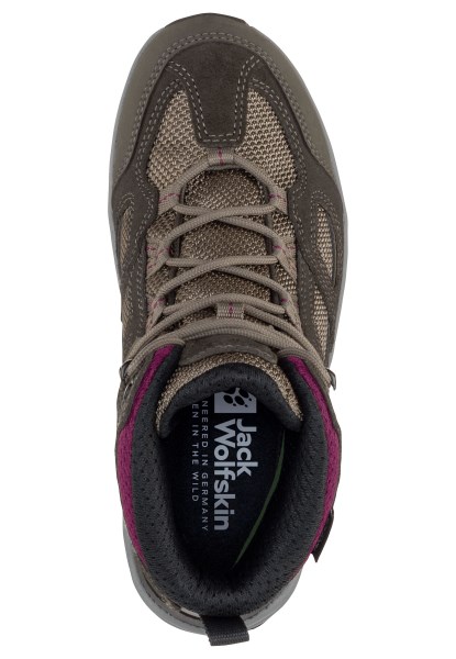 Kaki-bordeaux Vojo 3 Texapore Mid W Jack Wolfskin Fashion