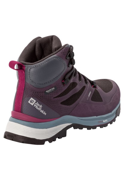 Merken Paars-grijze Jack Wolfskin Force Striker Texapore Mid W