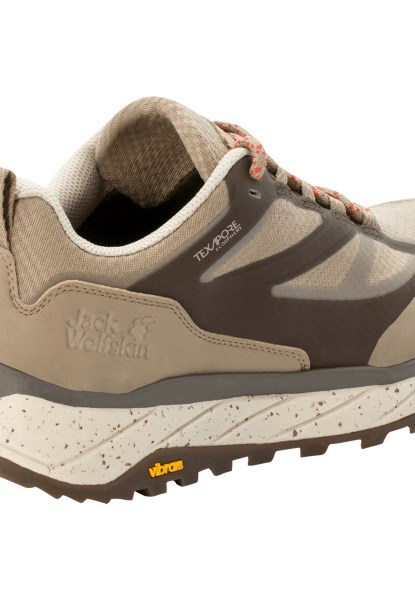 Beige-lichtbeige Terraventure Texapore Laag Jack Wolfskin Collecties