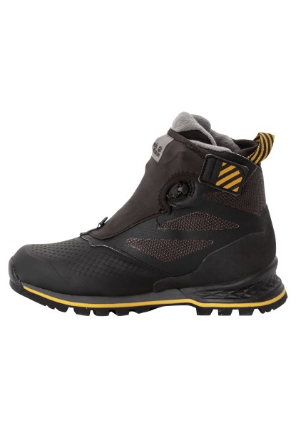 Nieuwe Zwart-potige Gele Xt Jack Wolfskin 1995 Serie Texapore Mid W